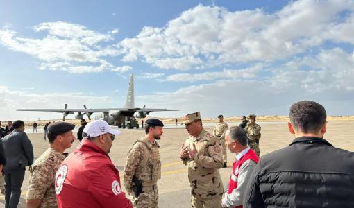 الأمير الحسين بن عبد الله الثاني في مطار العريش الأمير الحسين بن عبد الله الثاني في مطار العريش 20 تشرين الثاني 2023