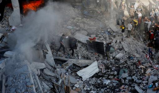 من آثار قصف الاحتلال الإسرائيلي على غزة | المصدر: رويترز