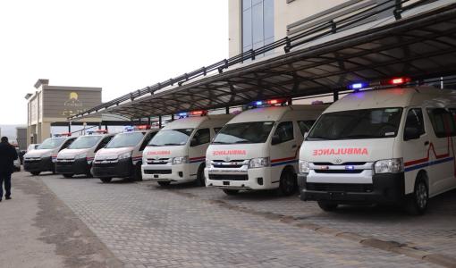 سيارات إسعاف تبرعت بها محافظة الزرقاء لصالح غزة 28/12/2023 | المصدر: الهيئة الخيرية الهاشمية