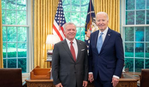 الملك عبد الله وجو بايدن في البيت الأبيض 6/5/2024 | المصدر: الديوان الملكي الهاشمي