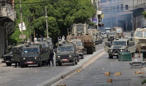 آليات الاحتلال خلال اقتحام سابق في الضفة الغربية | المصدر: الأناضول