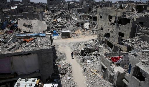 دمار واسع في خانيونس 10/7/2024 | المصدر: رويترز