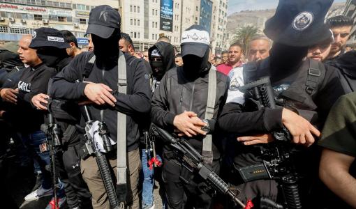 أرشيفية لمقاتلين من عرين الأسود في نابلس | المصدر: رويترز