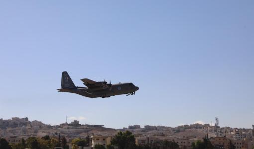 طائرة مساعدات أردنية في طريقها إلى لبنان 18/9/2024 | المصدر: القوات المسلحة الأردنية