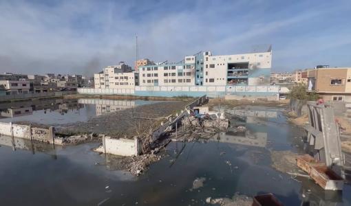 شبكات صرف صحي مدمرة في غزة | المصدر: بلدية غزة