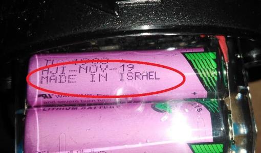 صورة متداولة للبطاريات الإسرائيلية في عدادات المياه في العقبة