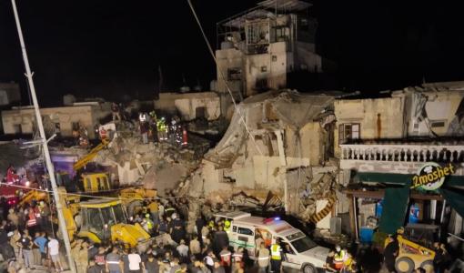 مباني دمرتها غارة إسرائيلية في حارة صيدا -لبنان 29/10/2024|المصدر:وكالة الصحافة الفرنسية