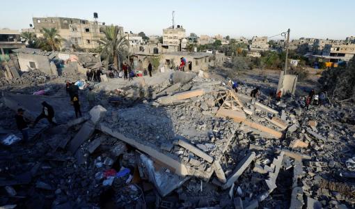 دمار أحدثته غارة إسرائيلية على خانيونس جنوب قطاع غزة 25/10/2024 | المصدر: رويترز