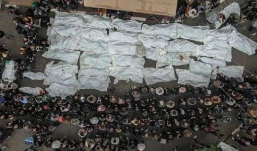 جثامين شهداء من مجزرة بيت لاهيا 20/10/2024 | المصدر: منصة إكس