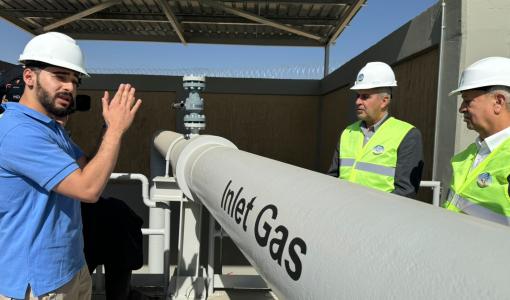 من افتتاح وزير الطاقة صالح الخرابشة لمشروع محطة الغاز الطبيعي في القسطل 27/10/2024 | المصدر: وزارة الطاقة