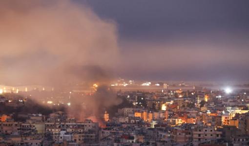 تصاعد الدخان فوق الضاحية الجنوبية لبيروت بعد غارة إسرائيلية 22/10/2024 | المصدر: رويترز
