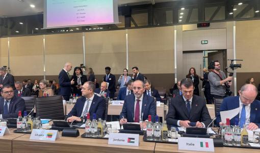 وزير الخارجية أيمن الصفدي في المؤتمر الوزاري الدولي لدعم شعب لبنان وسيادته 24/10/2024 | المصدر: وزارة الخارجية