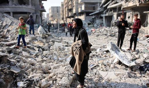 دمار خلفه قصف الاحتلال على جباليا في شمال قطاع غزة | المصدر: وكالة الأنباء الفرنسية