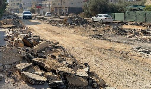 آثار الدمار الكبير الذي خلفه جيش الاحتلال خلال عدوانه على جنين 5/11/2024 | المصدر: شبكة قدس الإخبارية