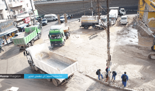 أعمال هدم في مخيم المحطة 2024