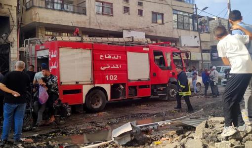 مركبة دفاع مدني في غزة