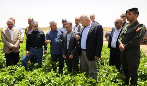 البكار والفلاحات يتفقدان مشروع المدورة الزراعي التابع لشركة الضمان للاستثمار والصناعات الزراعية 18/5/2025 | المصدر: صندوق استثمار أموال الضمان الاجتماعي