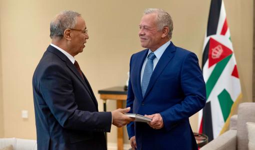 الملك عبدالله الثاني خلال تسلم التقرير السنوي لأوضاع المحاكم النظامية والقضاء الإداري والنيابة العامة &quot;لعام 2024&quot; 21/5/2025 | المصدر: الديوان الملكي الهاشمي