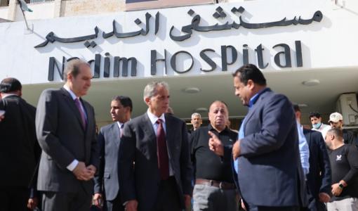 رئيس الوزراء جعفر حسان في زيارة إلى مستشفى النديم- مأدبا 4/5/2025 | المصدر: رئاسة الوزراء