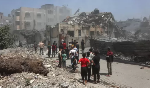 دمار عقب غارة إسرائيلية على حي التفاح بمدينة غزة 30/5/2025 | المصدر: وكالة الأنباء الفرنسية