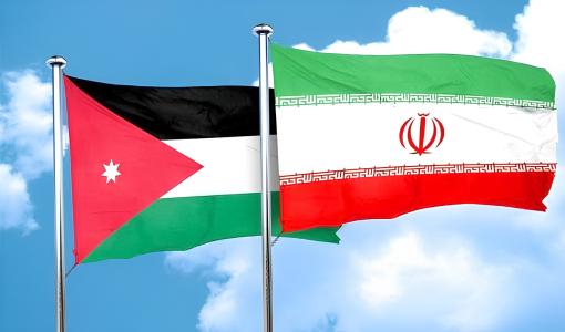 علم الأردن وعلم إيران