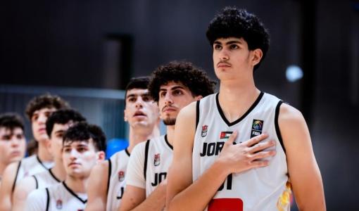 منتخب الأردن للشباب لكرة السلة خلال مباراته ضد منتخب الدومنيكان 28/6/2025 | المصدر: الاتحاد الأردني لكرة السلة