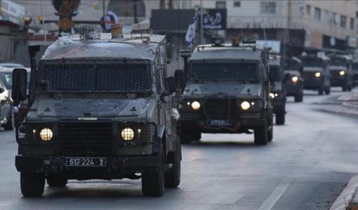 آليات الاحتلال خلال اقتحام سابق في طوباس | المصدر: الأناضول