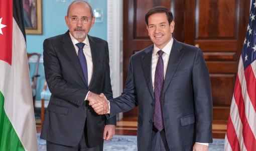 أيمن الصفدي وماركو روبيو وزير الخارجية أيمن الصفدي خلال لقائه نظيره الأمريكي ماركو روبيو 23/7/2025 | المصدر: وزارة الخارجية