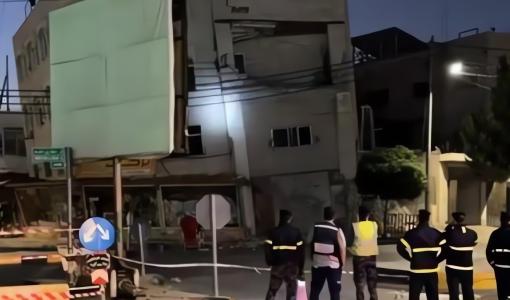 بناية إربد قبيل انهيارها 7/7/2025