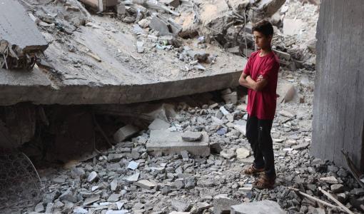 دمار خلفته ضربة إسرائيلية بمخيم الشاطئ للاجئين غرب مدينة غزة 9/7/2025 | المصدر: وكالة الأنباء الفرنسية