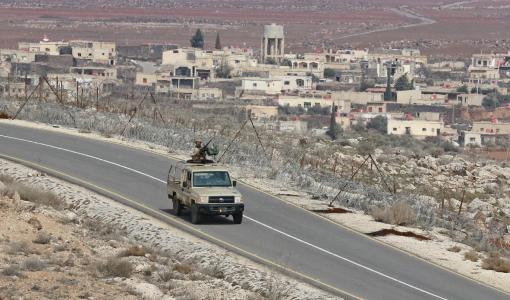 أرشيفية لدورية للجيش الأردني على الحدود السورية | المصدر: وكالة الأنباء الفرنسية