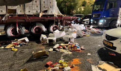 هجوم سابق لمستوطنين متطرفين على قافلة مساعدات قادمة من الأردن باتجاه غزة