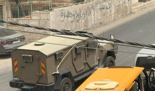 آليات الاحتلال حلال اقتحام بلدة سعير شمال الخليل 11/8/2025 | المصدر: فلسطين بوست