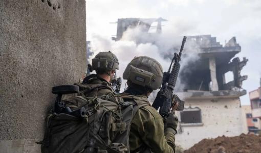 جنديان من جيش الاحتلال خلال العدوان على قطاع غزة