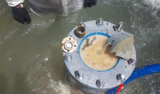 خط مياه الديسي الذي تعرض للاعتداء 17/8/2025 | المصدر: وزارة المياه