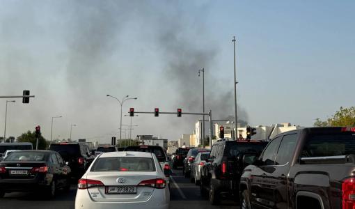 الدخان يتصاعد بعد سماع دوي عدة انفجارات في الدوحة بقطر الدخان يتصاعد بعد سماع دوي عدة انفجارات في الدوحة بقطر 9/9/2025 | رويترز