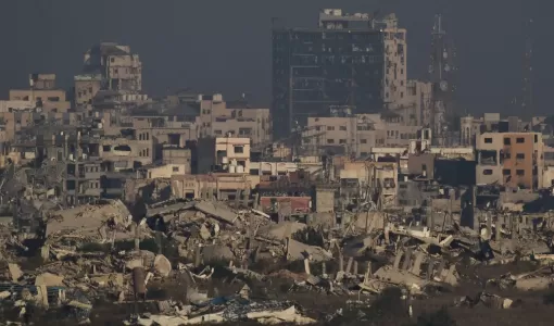 جانب من الدمار جراء الغارات الإسرائيلية على غزة | أسوشييتد برس