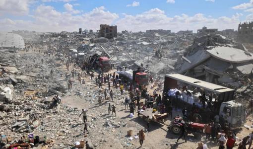 فلسطينيون في خانيونس فلسطينيون في خانيونس | وكالة الأنباء الفرنسية