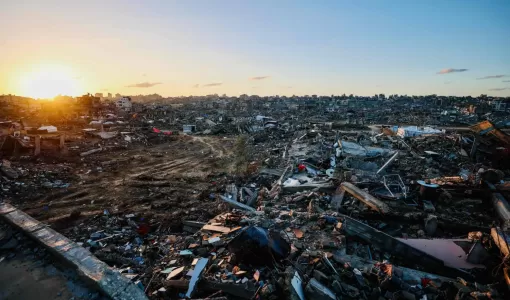 آثار الدمار في مدينة جباليا شمال قطاع غزة 25/11/2025 | وكالة الأنباء الفرنسية