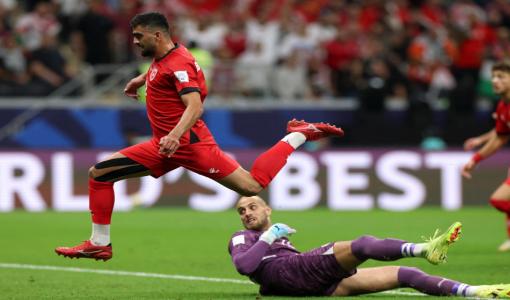 لقطة من مباراة النشامى مع نظيره المصري