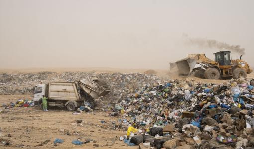 أحد مكبات النفايات في الأردن | حبر