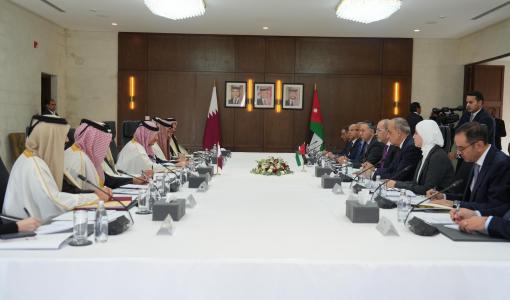 جانب من اجتماعات الدورة الخامسة للجنة العليا الأردنية القطرية المشتركة في عمان 18/1/2026 | وزارة الخارجية الأردنية