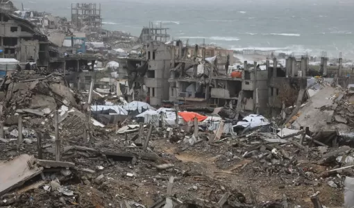 مبان مدمرة في مدينة غزة شمال القطاع 13/1/2026 | وكالة الأنباء الألمانية