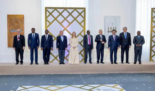 من إحدى جولات اجتماعات مبادرة العقبة وترأسها الملك عبدالله الثاني ورئيسة وزراء إيطاليا جورجيا ميلوني، روما 15/10/2025 | بترا