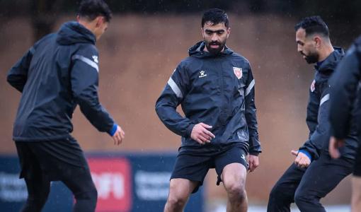 لاعبو المنتخب الأردني خلال تدريب لهم في عمان | المنتخب الأردني