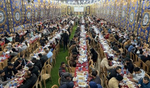من الإفطار الجماعي جنوب قطاع غزة 15/3/2026