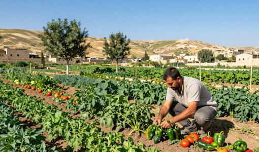 عامل في مزرعة