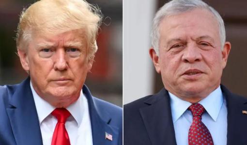 الملك عبد الله الثاني والرئيس الأمريكي دونالد ترامب