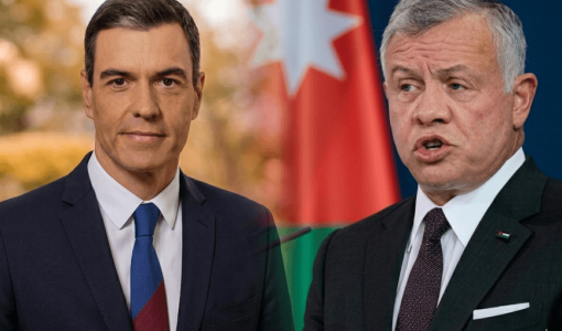 الملك عبدالله الثاني ورئيس الوزراء الإسباني بيدرو سانشيز