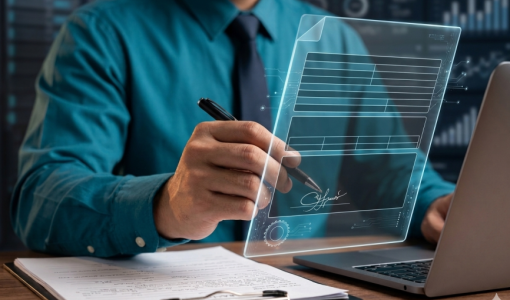 توقيع رقمي | صورة مولدة بالذكاء الاصطناعي